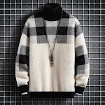 Herfst- en winter Mink losse top, stijlvol en ruimvallend, gevoerd met fluweel. Zorgt voor warmte en een trendy uitstraling in de winter. — foto 1