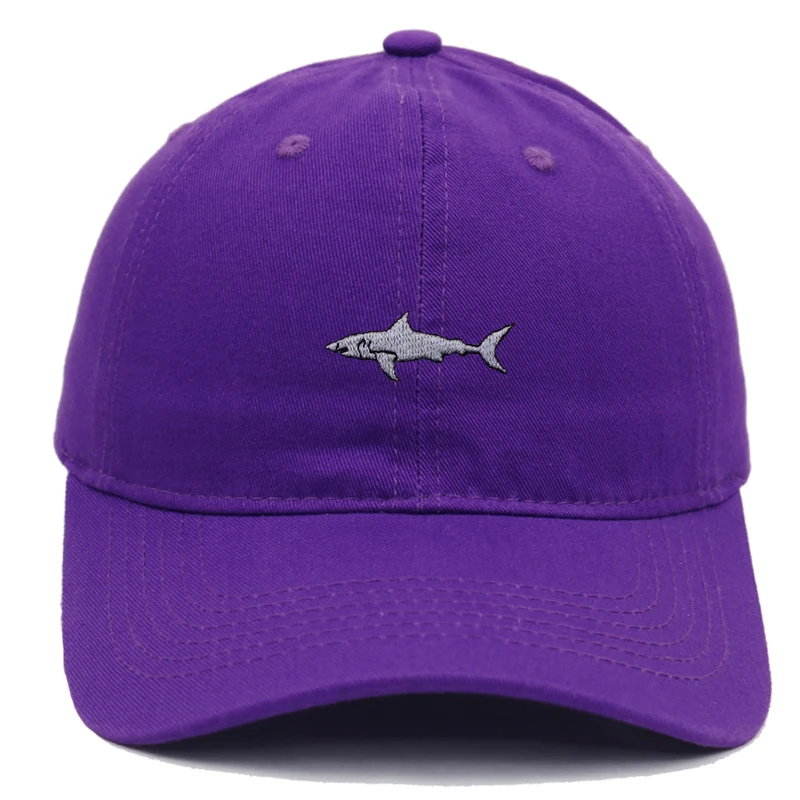 Cappellino da baseball premium con ricamo di squalo donna estate. Protezione solare, design animale, fresco e traspirante, stile alla moda. — foto 4