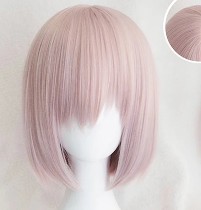 Peruca cosplay da personagem Shield Girl de Fate Grand Order, estilo colegial. Ideal para eventos. Cabelo perfeito para completar seu visual! — foto 5