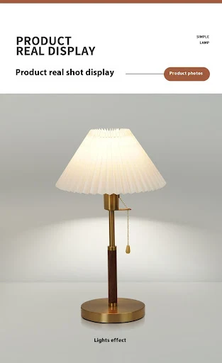 Title 10, Vintage Pleated Floor Lamp Vertical Table Lamp ...