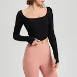 Yoga T-shirt voor dames, sneldrogend. Perfect voor je workout. Ervaar comfort en blijf droog tijdens je yoga-sessies. Ideaal voor beweging. — foto 3