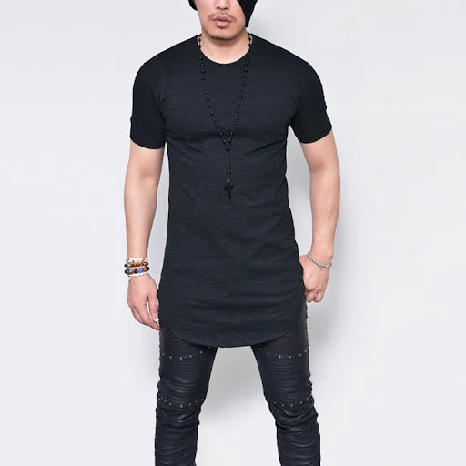 Title 5, Fashion Simple Mens T-Shirt Solid Color Round ...