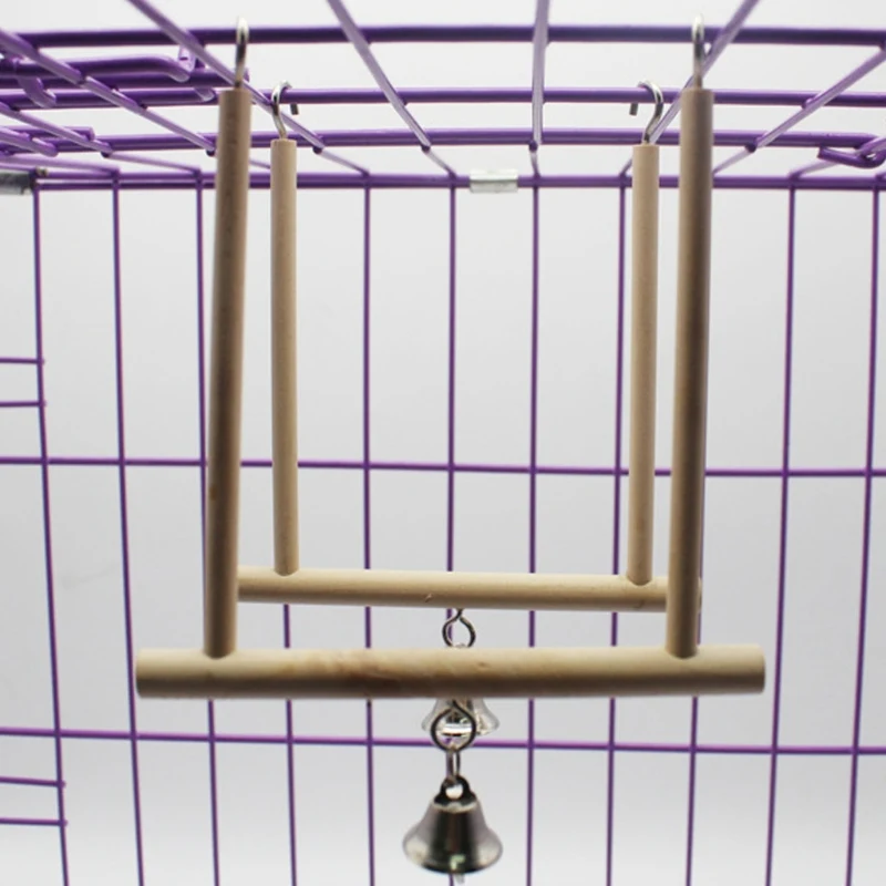 Title 3, Birds Perch Parrot Play Toys Stand Holder natur...