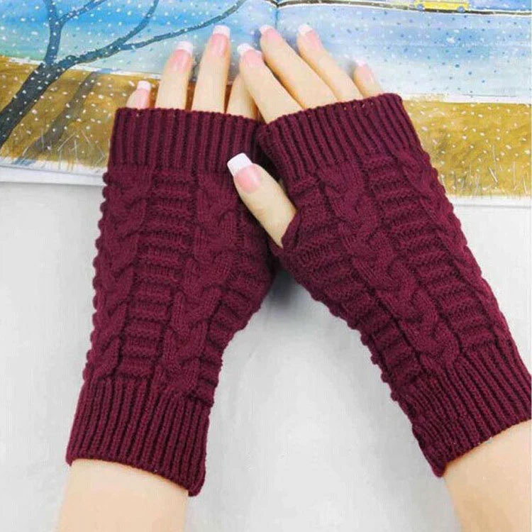 Title 6, Womens Popular Winter Fingerless Gloves Warm