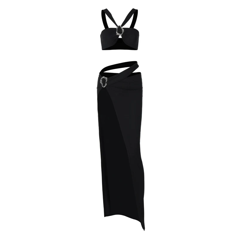 Title 3, Autumn New Sexy Camisole Slim Skirt Suit