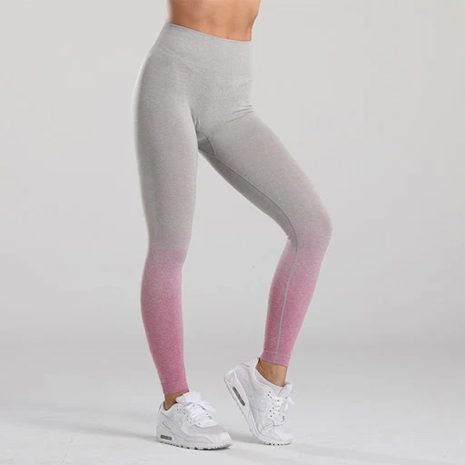 Title 4, Calças Esportivas Sem Costura de Yoga Femininas...