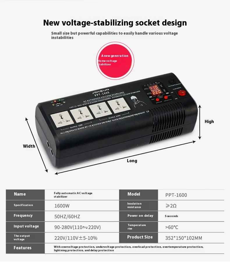 Title 1, Home Panel Voltage Regulator Plug and Play 220V...
