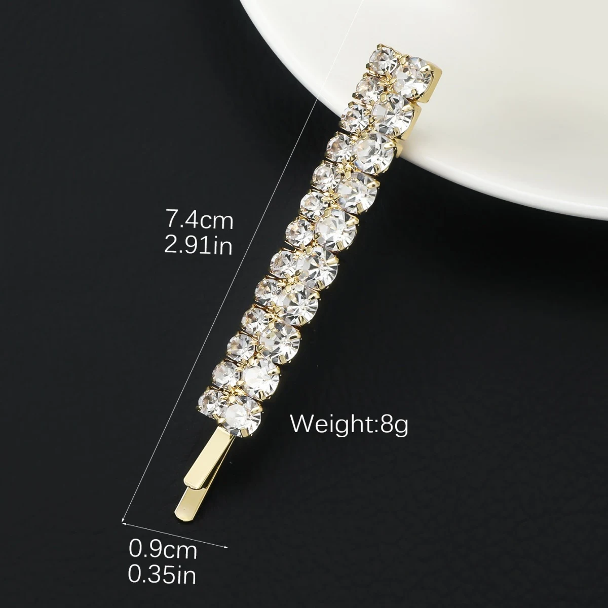 Title 1, Fashionable crystal hair clips for women, these...