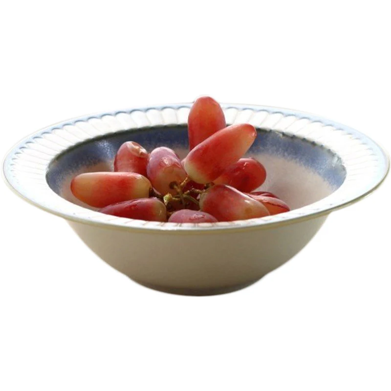 Title 1, Japanese Retro Deep Dish Ceramic Steak Plate Ta...