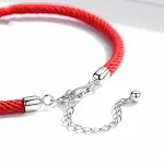 Pulseira trançada vermelha — foto 4