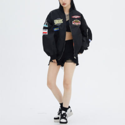 Title 3, Flight Gaojie Hip-hop Fashion BF Style Windbrea...