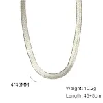 4MM Snake Bones Chain Steel