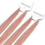 Corrente de pérolas de aço inoxidável com quatro cores, elegante e durável, ideal para adicionar um toque de sofisticação ao visual. — foto 5