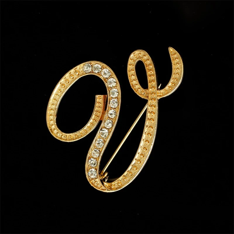 26 Spille Alfabeto Inglese con Diamanti Brilla con queste lettere scintillanti. Perfette per personalizzare il tuo stile e per un regalo speciale ed elegante. — foto 4