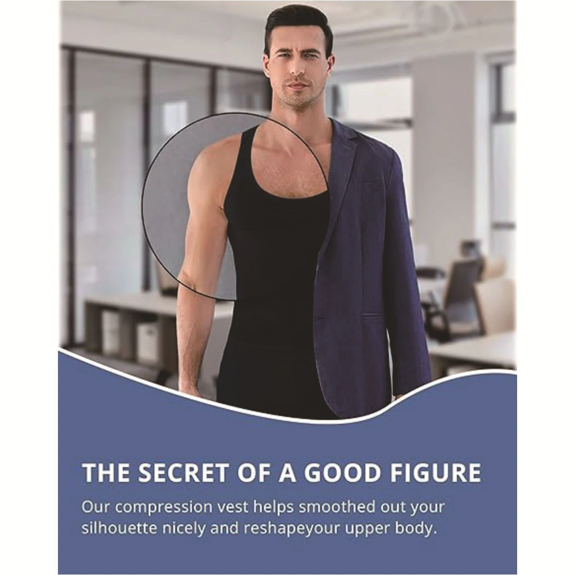 Title 6, Colete Modelador Masculino Reduz Medidas e Mode...