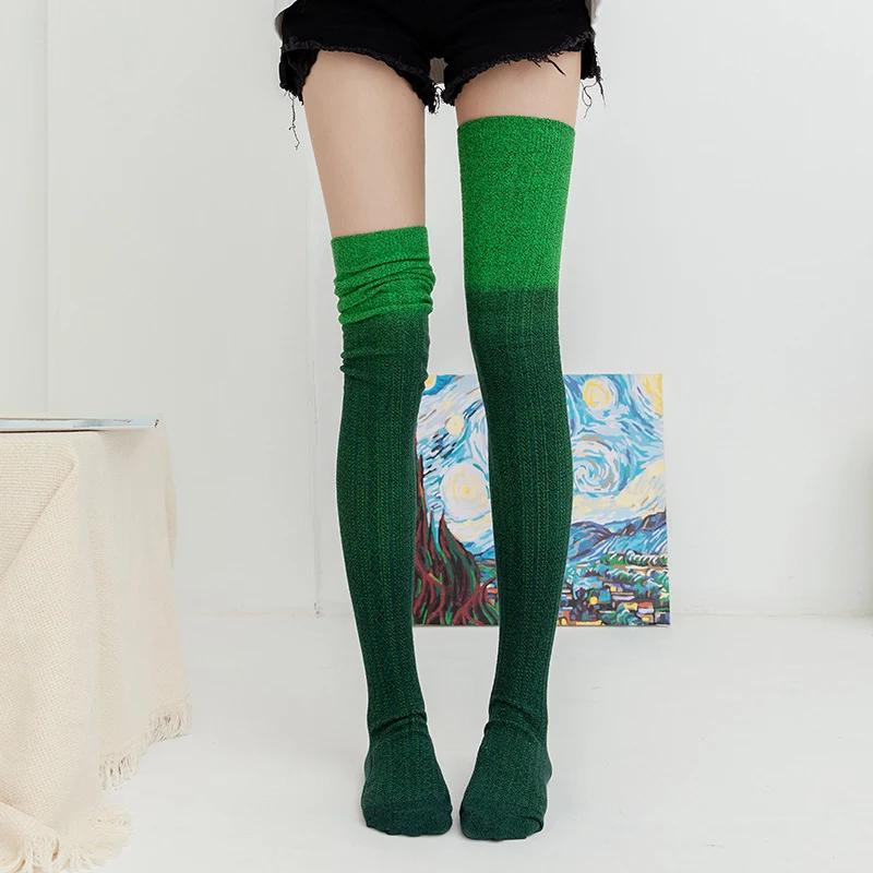 Title 8, Womens Tie-dye Knitted Long Tube Over The Knee...