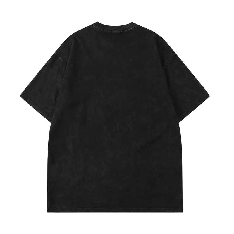 Camiseta Casual de Algodão com Estampa de Esqueleto Estilo Rock, Perfeita para um Visual Urbano e Despojado. — foto 1