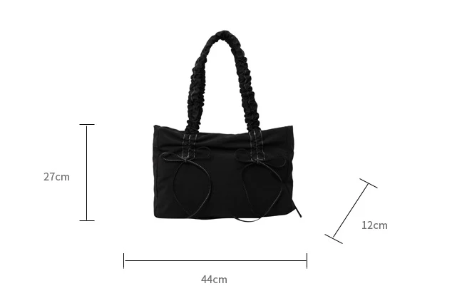Title 1, Pleated Large Capacity Bag Korean Style Simple ...