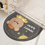 Cartoon Bathroom Diatom Mud Absorbent Cushion Toilet Door Mat Quick-drying Floor Mat Non-slip Comfortable and Decorative — photo 1