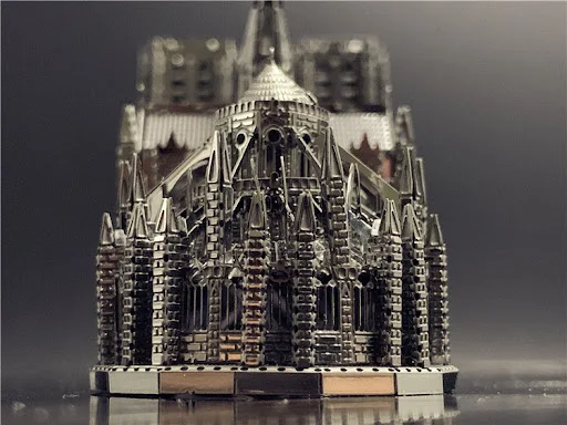 Title 13, 3D Three-dimensional Metal Puzzle Notre Dame De...