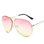 Gold frame pink yellow