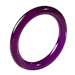 Pulseira de ágata roxa natural feminina, jade redondo em garra, calcedônia roxa com efeito gelo e ametista. Beleza e elegância no atacado. — foto 3