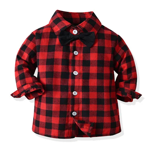 Title 15, Conjunto de duas peças com camisa xadrez de out...