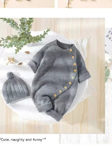 Title 6, Gebreide jumpsuit voor babys, jongens en meisj...
