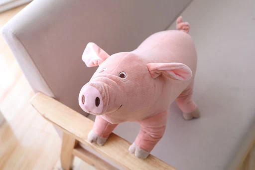 Title 8, Lifelike Pig Plush Toy for Kids High Quality So...