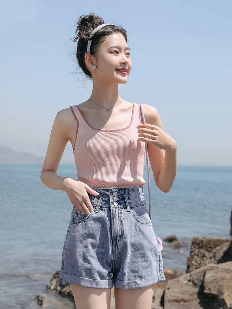 Title 6, High Waist Thin Hot Pants Casual Broek. Casual ...