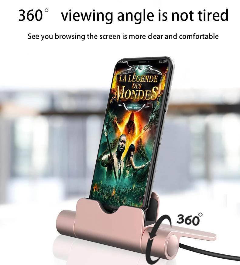 Title 10, Desktop mobile phone charger stand with USB cab...