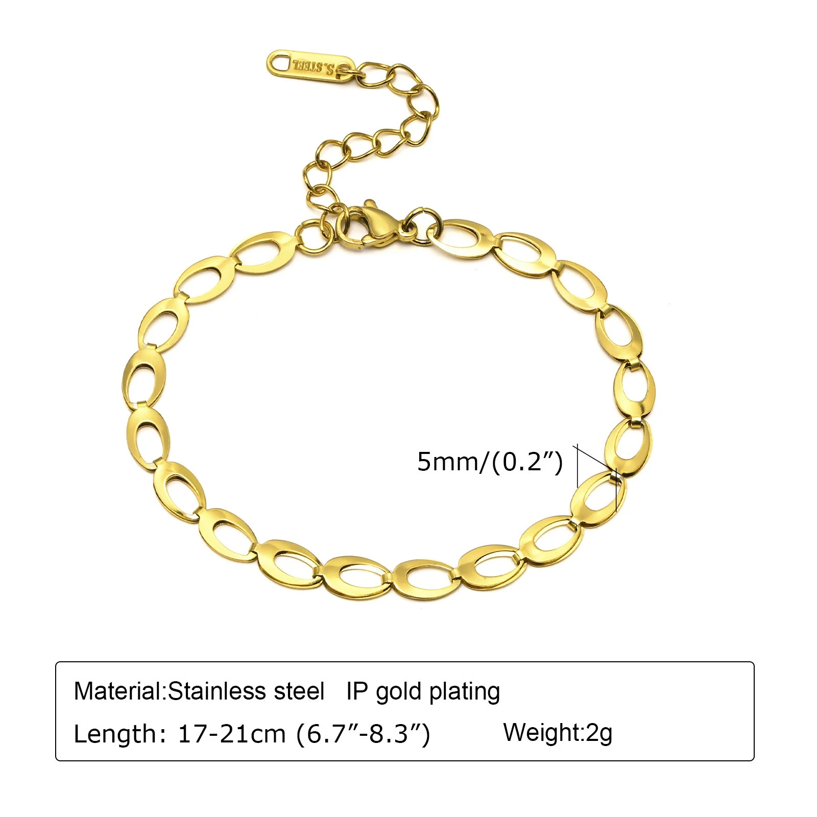 Pulseira de Aço Inoxidável Ornament Gold Extendida. Design sofisticado, ajuste perfeito e conforto superior. Durabilidade e elegância para você. — foto 7