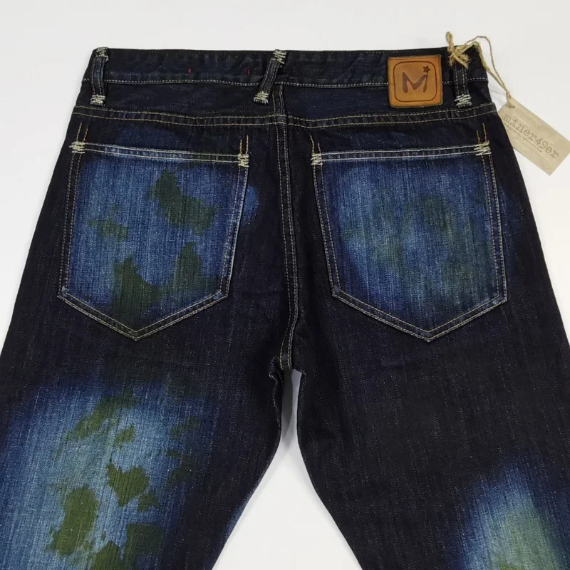 Title 3, Calças jeans retas soltas da moda masculina