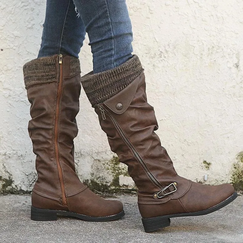 Botas femininas de salto baixo e bico redondo, conforto e estilo para o dia a dia, ideais para diversas ocasiões e looks modernos. — foto 4