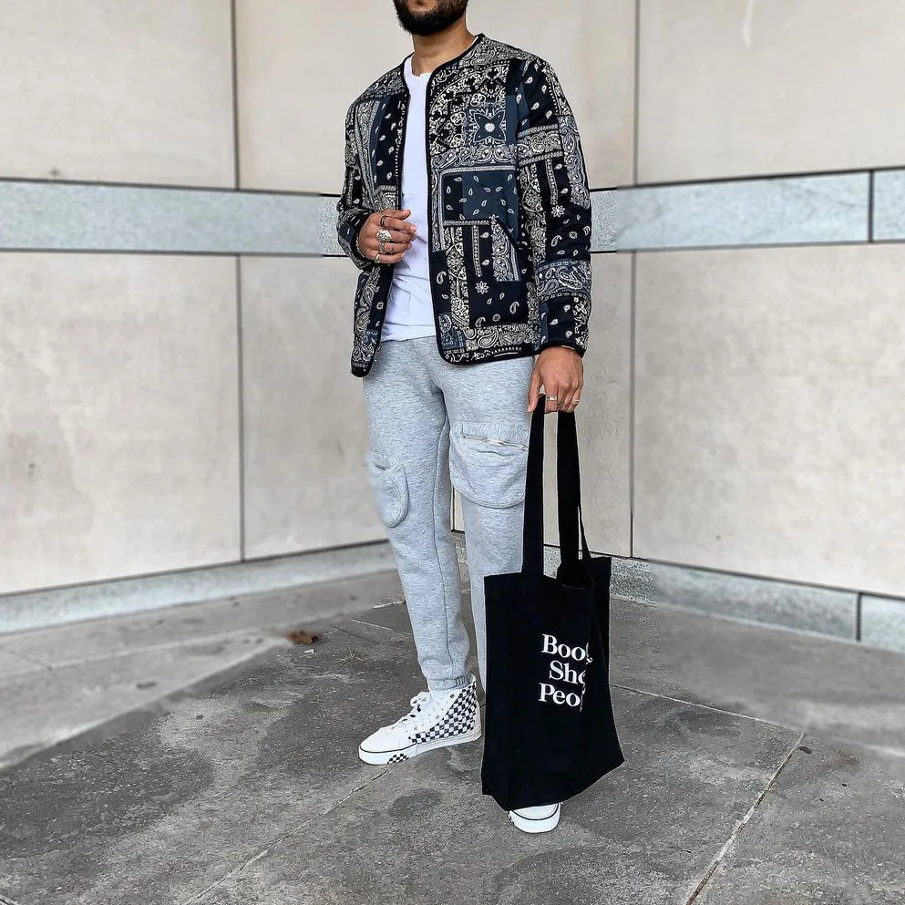 Title 5, European and American Mens Clothing Loose Jack...