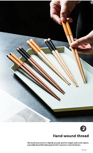 Title 8, Creative Upscale Rosewood Chopsticks for Househ...