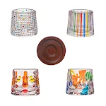 Hand Painted Spinning Cup With Coaster Enjoy your drinks in style and fun. Perfect for home or office. Add a unique and — photo 2