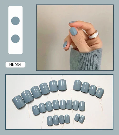 Title 20, Finished nail art fake nails, scrubbable and we...