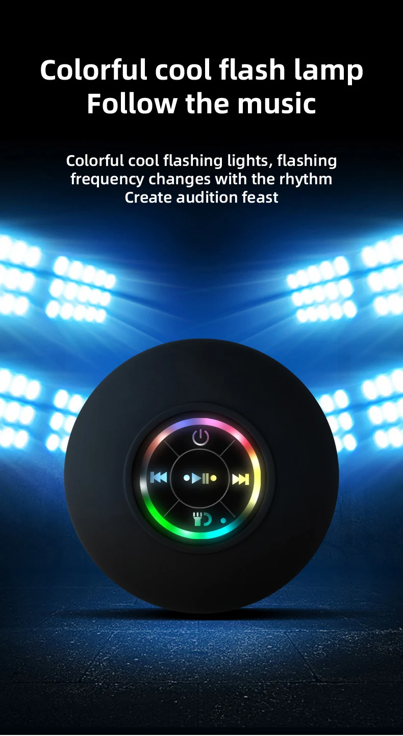 Title 3, Waterproof Bluetooth Speaker with Big Suction C...