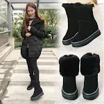 Damen Fashion Casual Mid Boots Bequeme Stiefeletten für Alltag und Freizeit Stilvoller Komfort, Perfekt für Damen die Wert auf Wohlbefinden legen. — foto 3