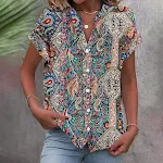 Top a maniche corte con stampa digitale 3D serie Stripe — foto 2