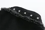 Jaqueta jeans decorativa de moda urbana hip hop rock com rebites, estilo ousado e moderno para um visual autêntico e marcante. — foto 4