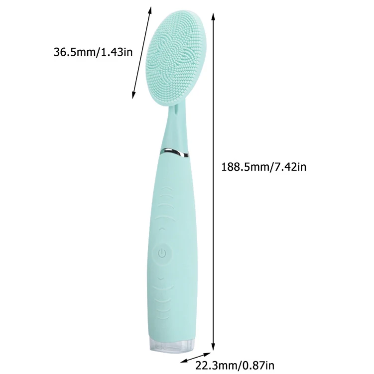 Limpador Facial Elétrico de Silicone Portátil para Uso Doméstico. Limpeza Profunda, Esfoliação Suave, Pele Radiante e Fresca. — foto 2