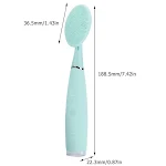 Limpador Facial Elétrico de Silicone Portátil para Uso Doméstico. Limpeza Profunda, Esfoliação Suave, Pele Radiante e Fresca. — foto 2