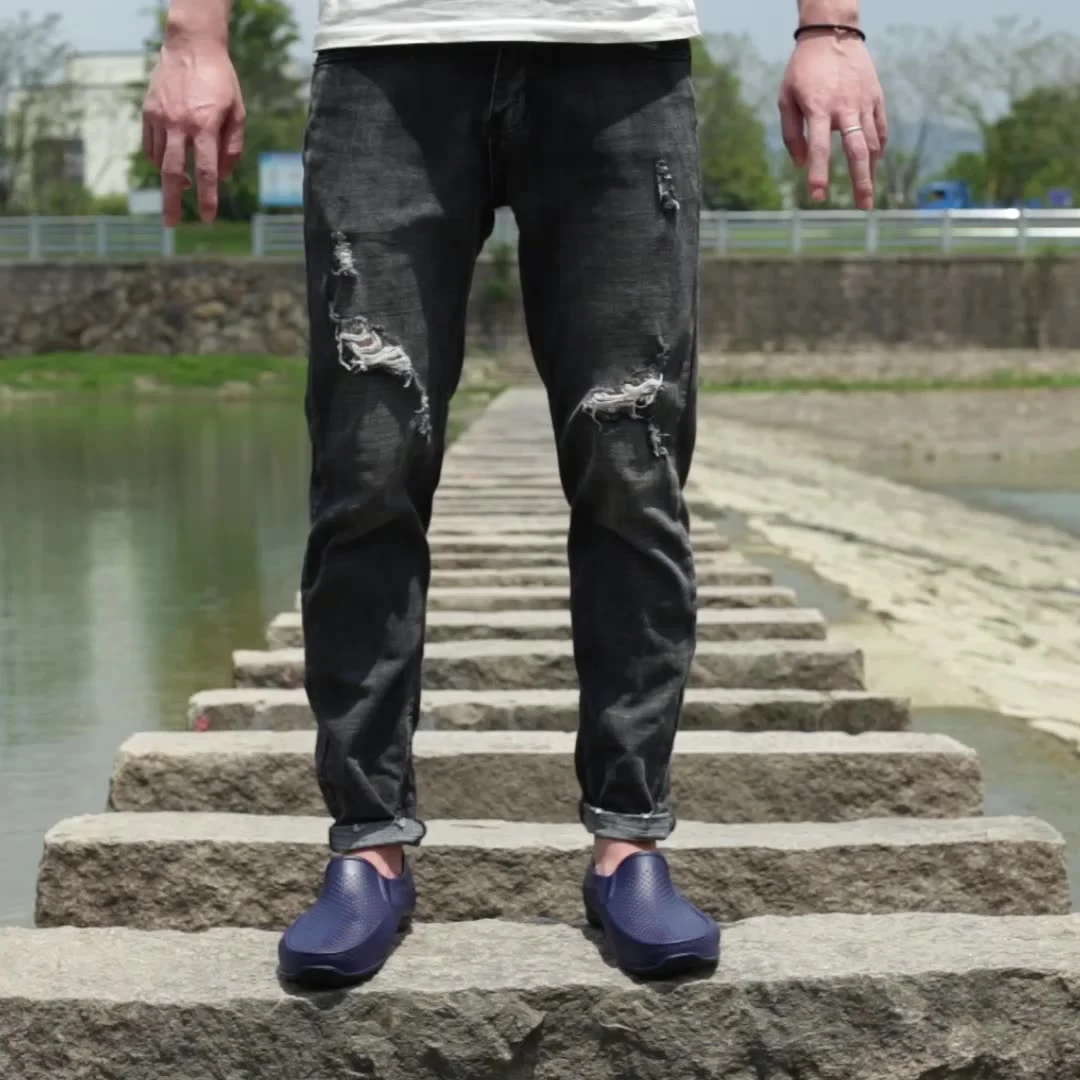 Heren Simple Casual PVC Korte Regenlaarzen. Waterdicht & comfortabel voor dagelijks gebruik. Beschermt uw voeten tegen regen en houdt ze droog. — foto 5