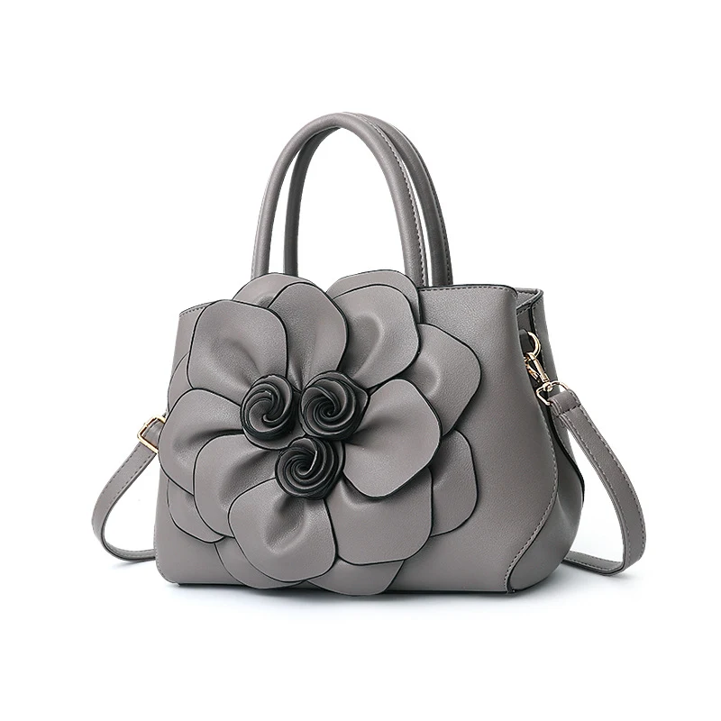 Borsa a tracolla portatile con fiori in pelle PU, per donna, leggera ed elegante. Perfetta per portare con te l'essenziale quotidiano con stile. — foto 11
