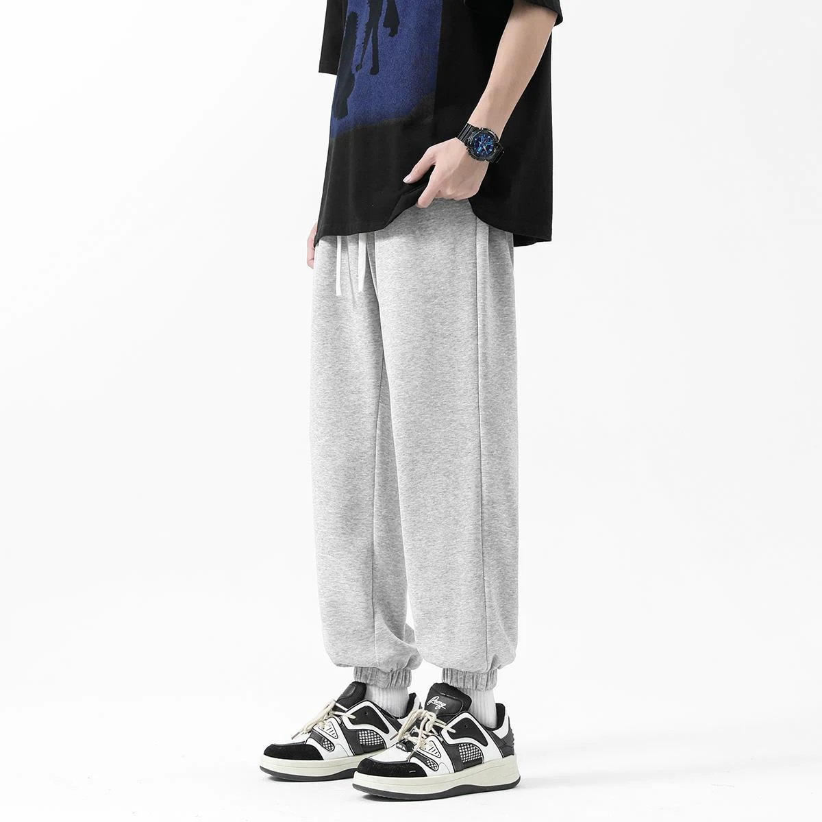 Hong Kong Style Loose Cropped Pants Solid Color Casual Fashion All-matching. Comfortable, versatile, and perfect for eff — photo 13