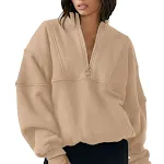 Herbst und Winter neuer Sportpullover mit halbem Reißverschluss für Damen — foto 9