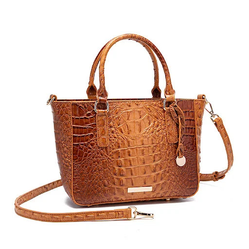 Title 23, Kadın Retro Moda Brahmin Timsah Desenli Taşınab...