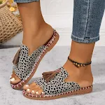 Brown Leopard Printed